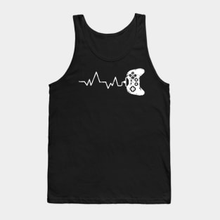 Gamer Heartbeat Video Game Fan Lover Gift Tank Top